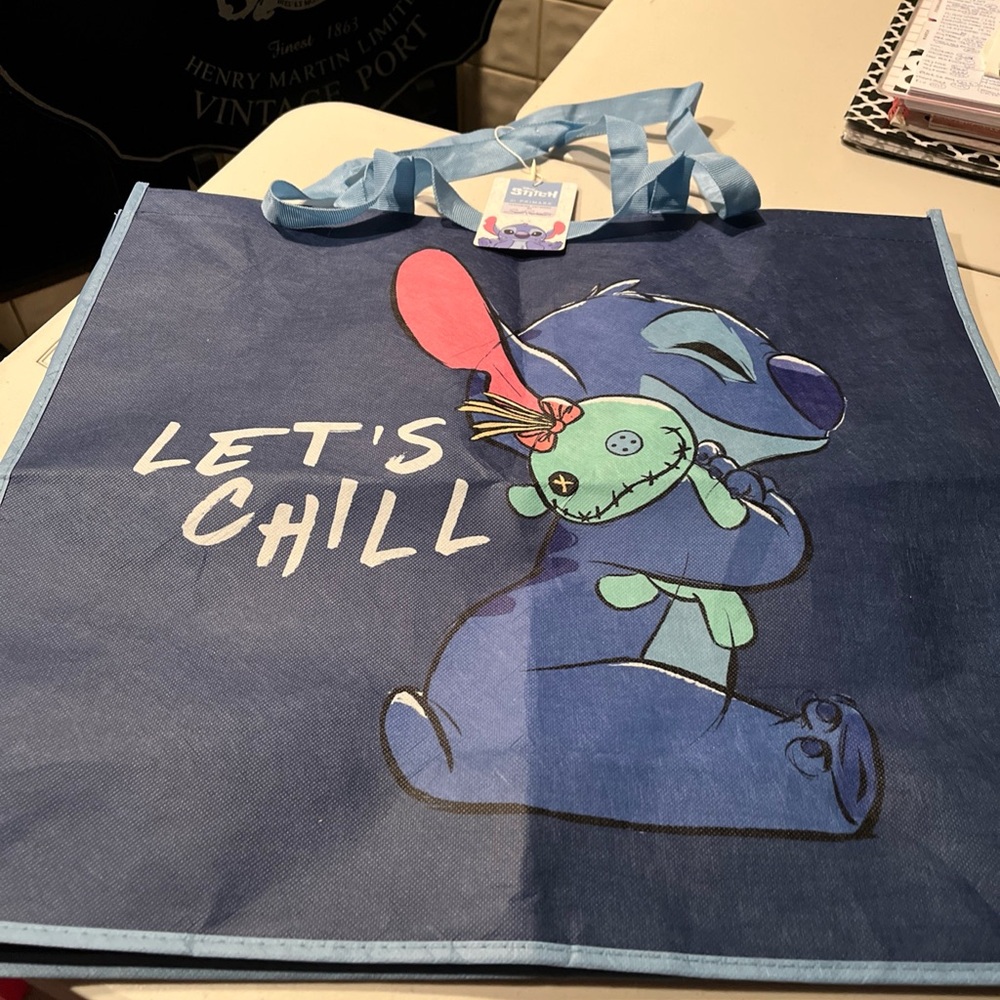 Disney Blue Stitch Tote Bag